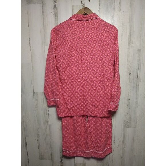 Victoria‘s Secret Printed Flannel Long PJ Red/PiNk Plaid Size Small - Picture 3 of 9